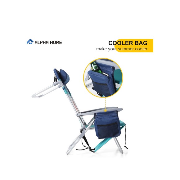 ALPHA CAMP Backpack Beach Chairs Set of 2 - Picture 4 of 7